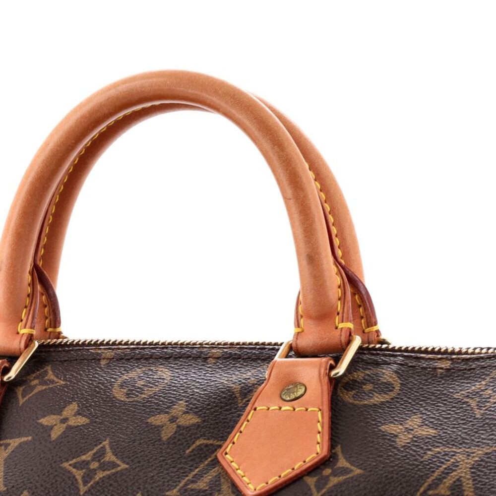 Louis Vuitton Speedy Handbag Monogram Canvas 30 Brown - Picture 6 of 9